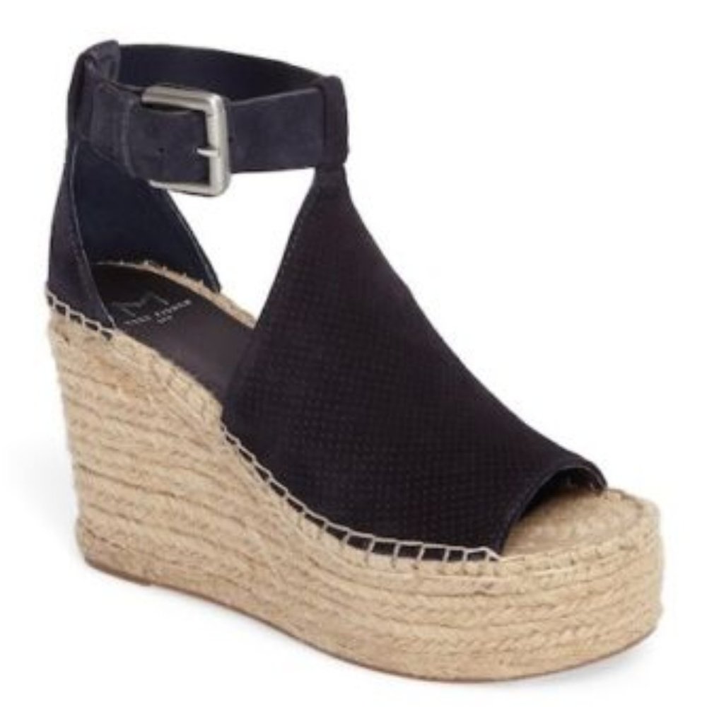 Nib Marc Fisher Ltd Annie Perforated Wedge 9.5-10 - image 1